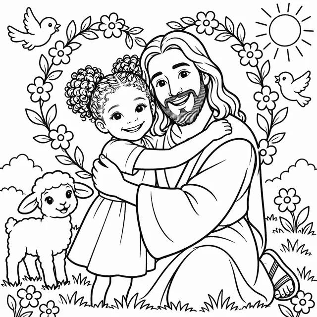 a capa, com Jesus